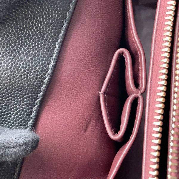 シャネル ハンドバッグ マトラッセ ココマーク ハンドル フラップ キャビアスキン リザード A92991 2way 黒