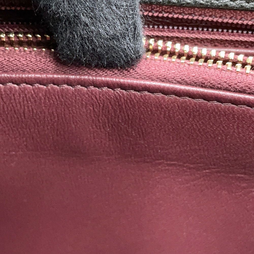 シャネル ハンドバッグ マトラッセ ココマーク ハンドル フラップ キャビアスキン リザード A92991 2way 黒