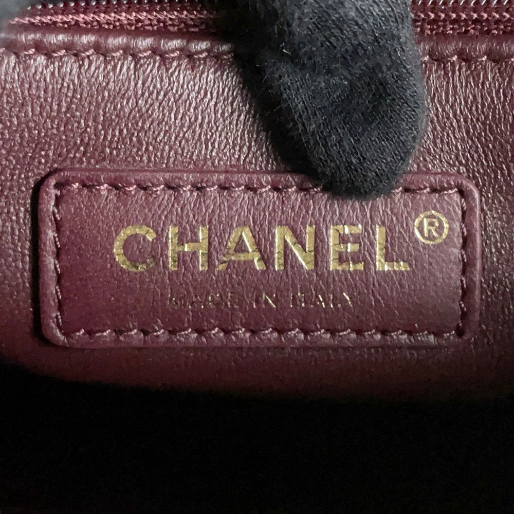 シャネル ハンドバッグ マトラッセ ココマーク ハンドル フラップ キャビアスキン リザード A92991 2way 黒