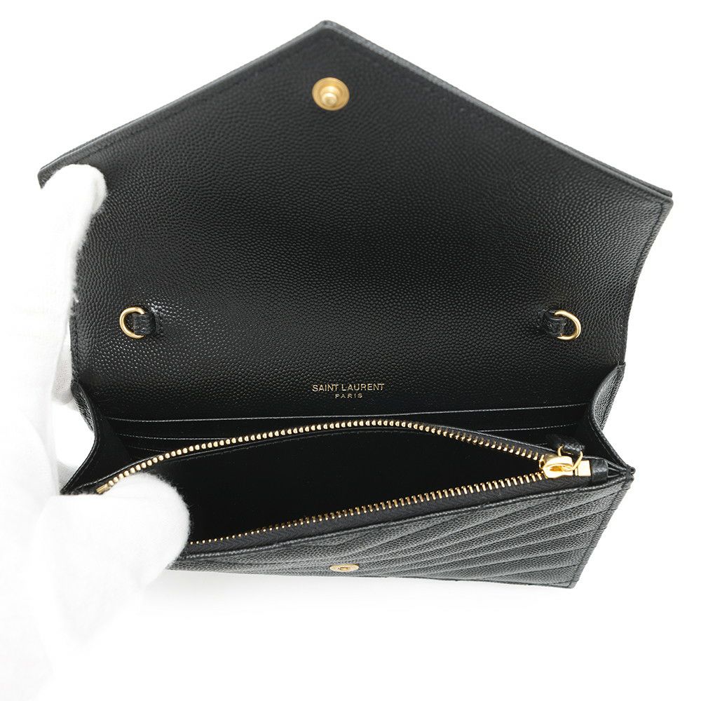 サンローランパリ チェーンウォレット カサンドラ エンベロープ レザー 742920 SAINT LAURENT PARIS 財布