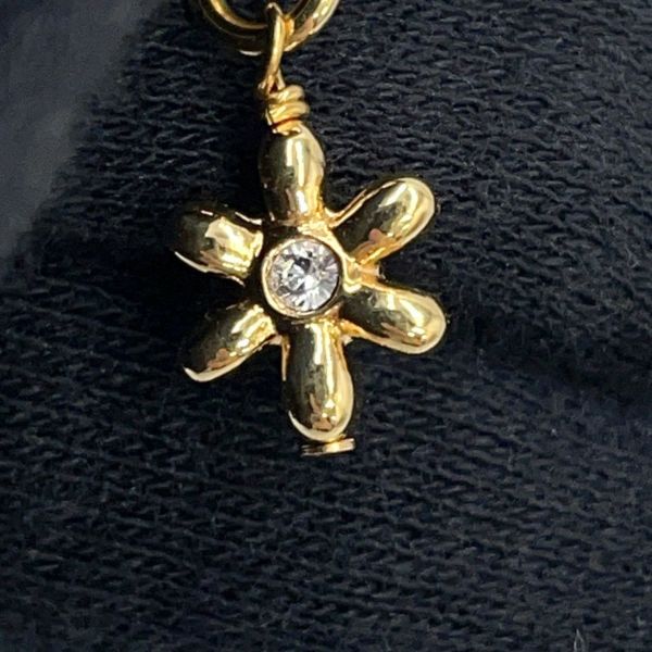 シャネル ネックレス ココマーク フラワー チョーカー ラインストーン ラムスキン I23A ABB327 CHANEL アクセサリー