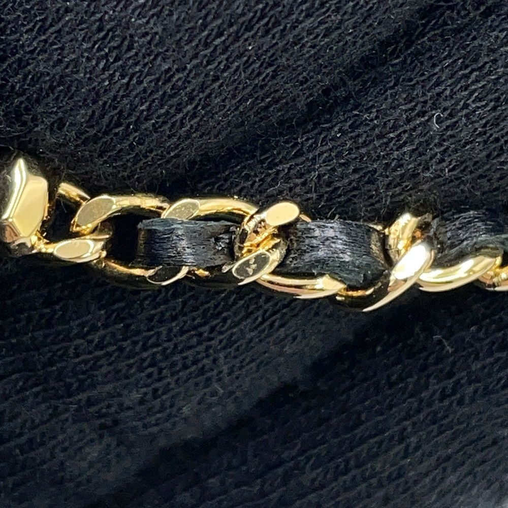 シャネル ネックレス ココマーク フラワー チョーカー ラインストーン ラムスキン I23A ABB327 CHANEL アクセサリー