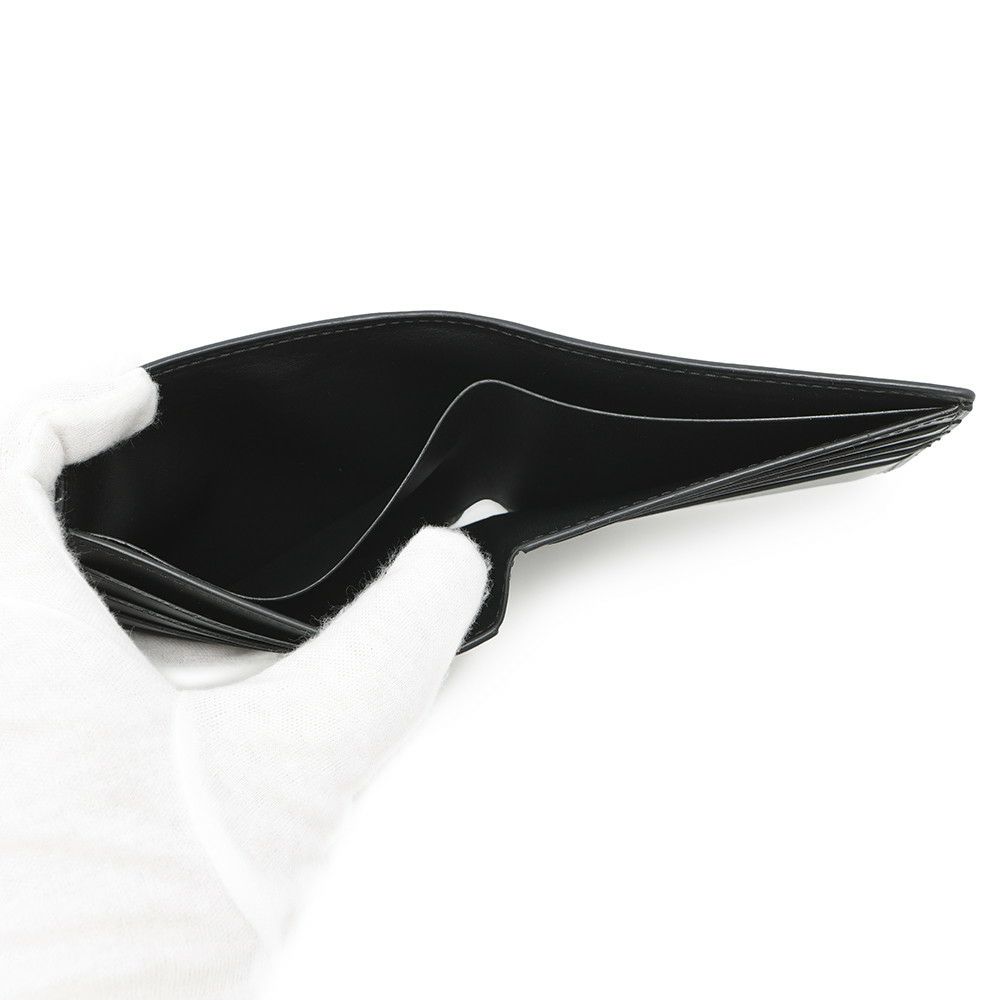 ベルルッティ 二つ折り財布 カリグラフィ レザー Berluti メンズ 黒