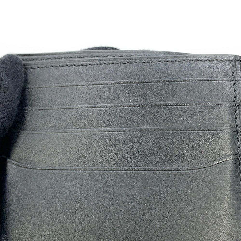 ベルルッティ 二つ折り財布 カリグラフィ レザー Berluti メンズ 黒