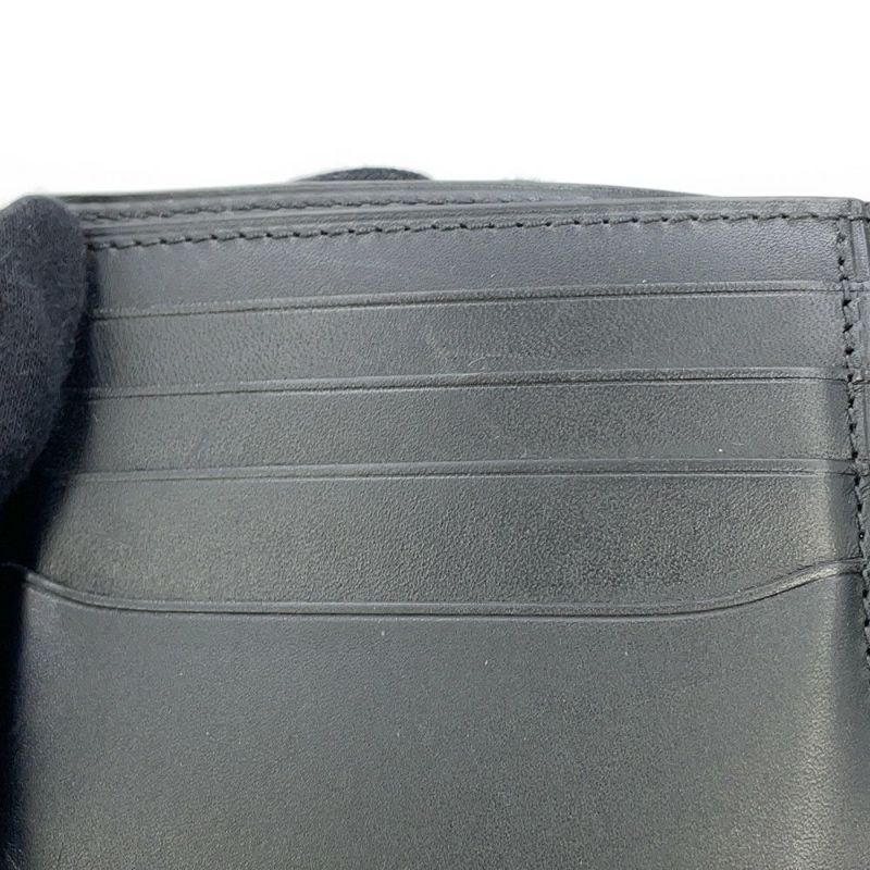 ベルルッティ 二つ折り財布 カリグラフィ レザー Berluti メンズ 黒