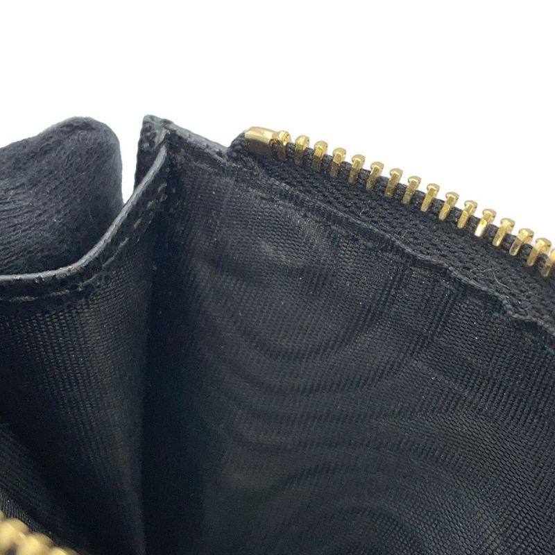 プラダ 二つ折り財布 サフィアーノマルチカラー 1ML050 PRADA 黒