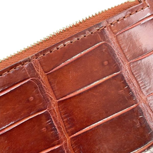 セリーヌ カードケース コンパクト ジップドカードホルダー クロコダイル 10B684 CELINE コインケース フラグメントケース
