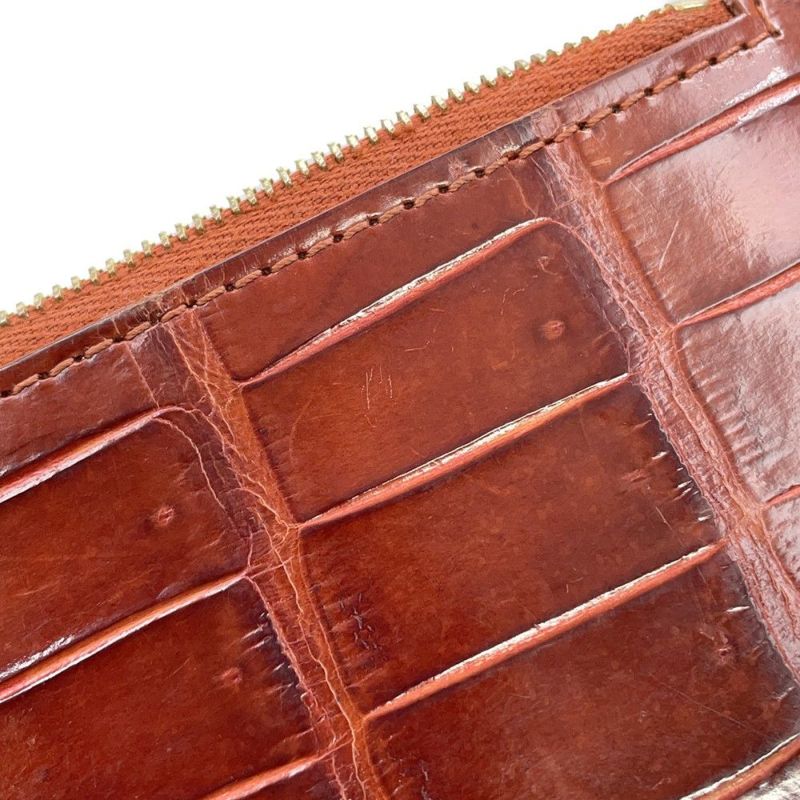 セリーヌ カードケース コンパクト ジップドカードホルダー クロコダイル 10B684 CELINE コインケース フラグメントケース