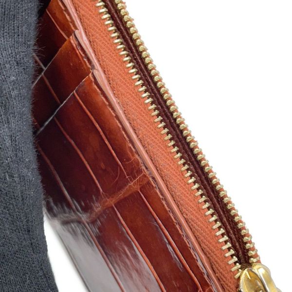 セリーヌ カードケース コンパクト ジップドカードホルダー クロコダイル 10B684 CELINE コインケース フラグメントケース