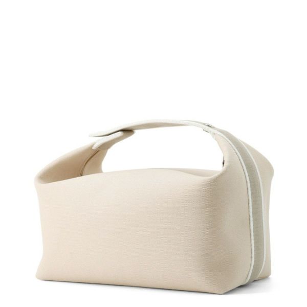 エルメス ポーチ ブリッド・ア・ブラックGM ベージュ/シルバー金具 キャンバス HERMES バッグ 小物入れ