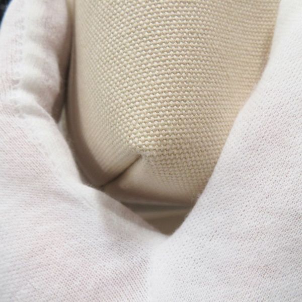 エルメス ポーチ ブリッド・ア・ブラックGM ベージュ/シルバー金具 キャンバス HERMES バッグ 小物入れ