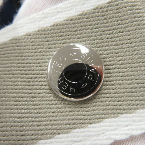 エルメス ポーチ ブリッド・ア・ブラックGM ベージュ/シルバー金具 キャンバス HERMES バッグ 小物入れ