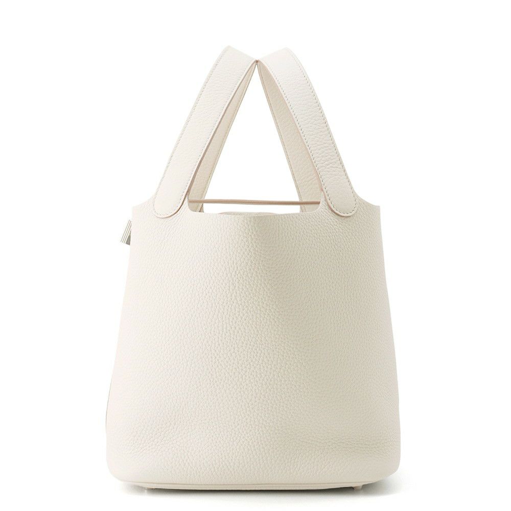 エルメス ハンドバッグ ピコタンロックMM べトン/シルバー金具 トリヨンクレマンス W刻印 HERMES トートバッグ