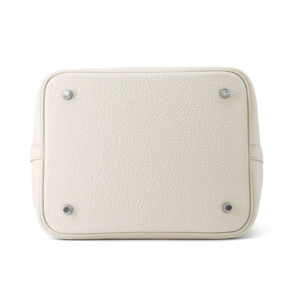 エルメス ハンドバッグ ピコタンロックMM べトン/シルバー金具 トリヨンクレマンス W刻印 HERMES トートバッグ