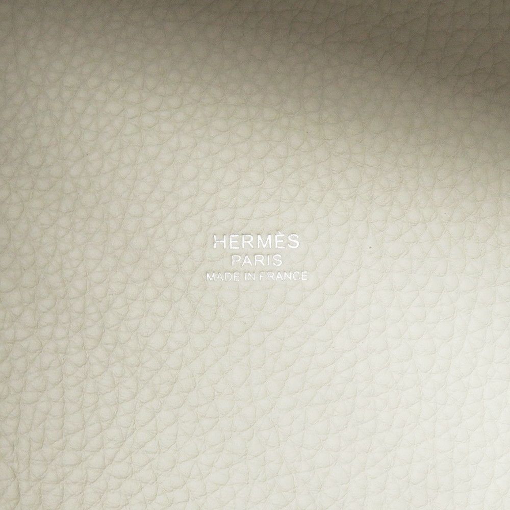 エルメス ハンドバッグ ピコタンロックMM べトン/シルバー金具 トリヨンクレマンス W刻印 HERMES トートバッグ