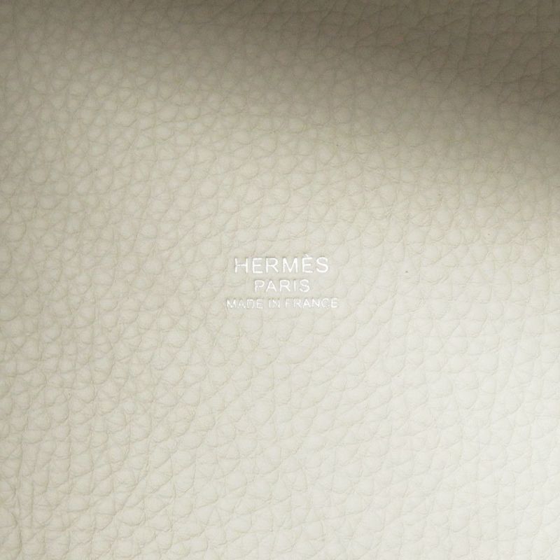 エルメス ハンドバッグ ピコタンロックMM べトン/シルバー金具 トリヨンクレマンス W刻印 HERMES トートバッグ