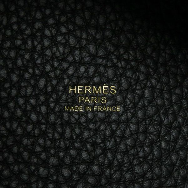 エルメス ハンドバッグ ピコタンロックPM ブラック/ゴールド金具 トリヨンクレマンス K刻印 HERMES トートバッグ 黒