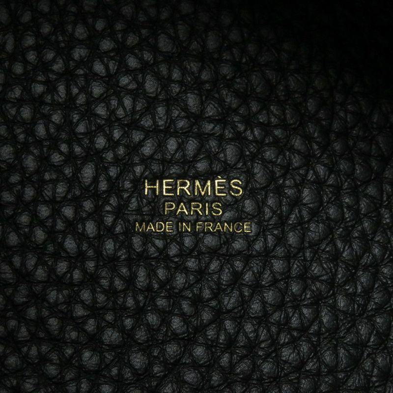 エルメス ハンドバッグ ピコタンロックPM ブラック/ゴールド金具 トリヨンクレマンス K刻印 HERMES トートバッグ 黒