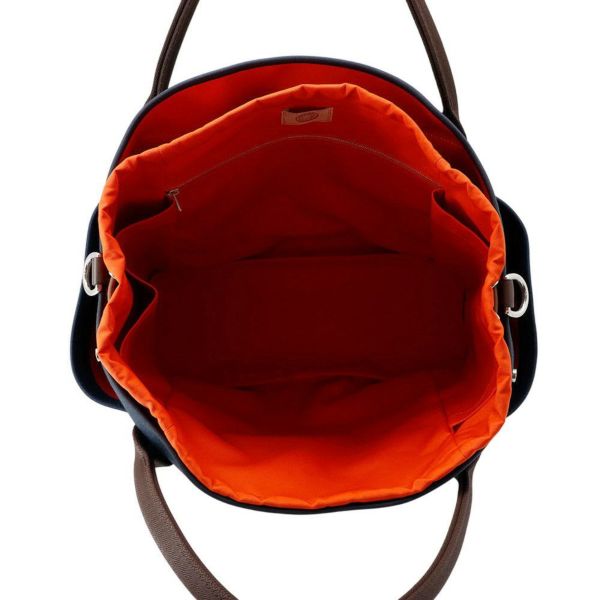 エルメス サックドパンサージュ グルーム SAC DE PANSAGE GROOM ネイビー/フー B刻印 2wayショルダー