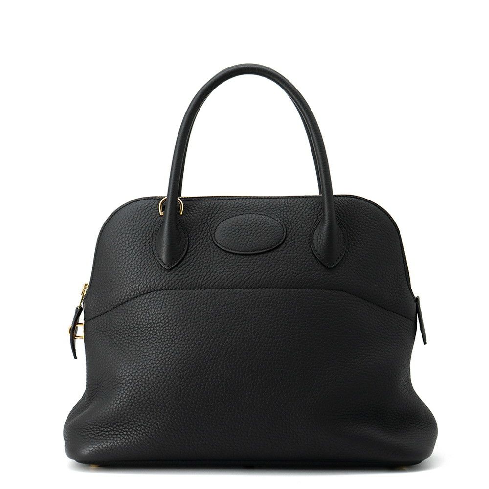 エルメス ハンドバッグ ボリード31 ブラック/ゴールド金具 トリヨンクレマンス D刻印 HERMES Bolide 2wayショルダー 黒