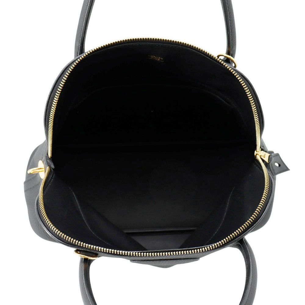 エルメス ハンドバッグ ボリード31 ブラック/ゴールド金具 トリヨンクレマンス D刻印 HERMES Bolide 2wayショルダー 黒