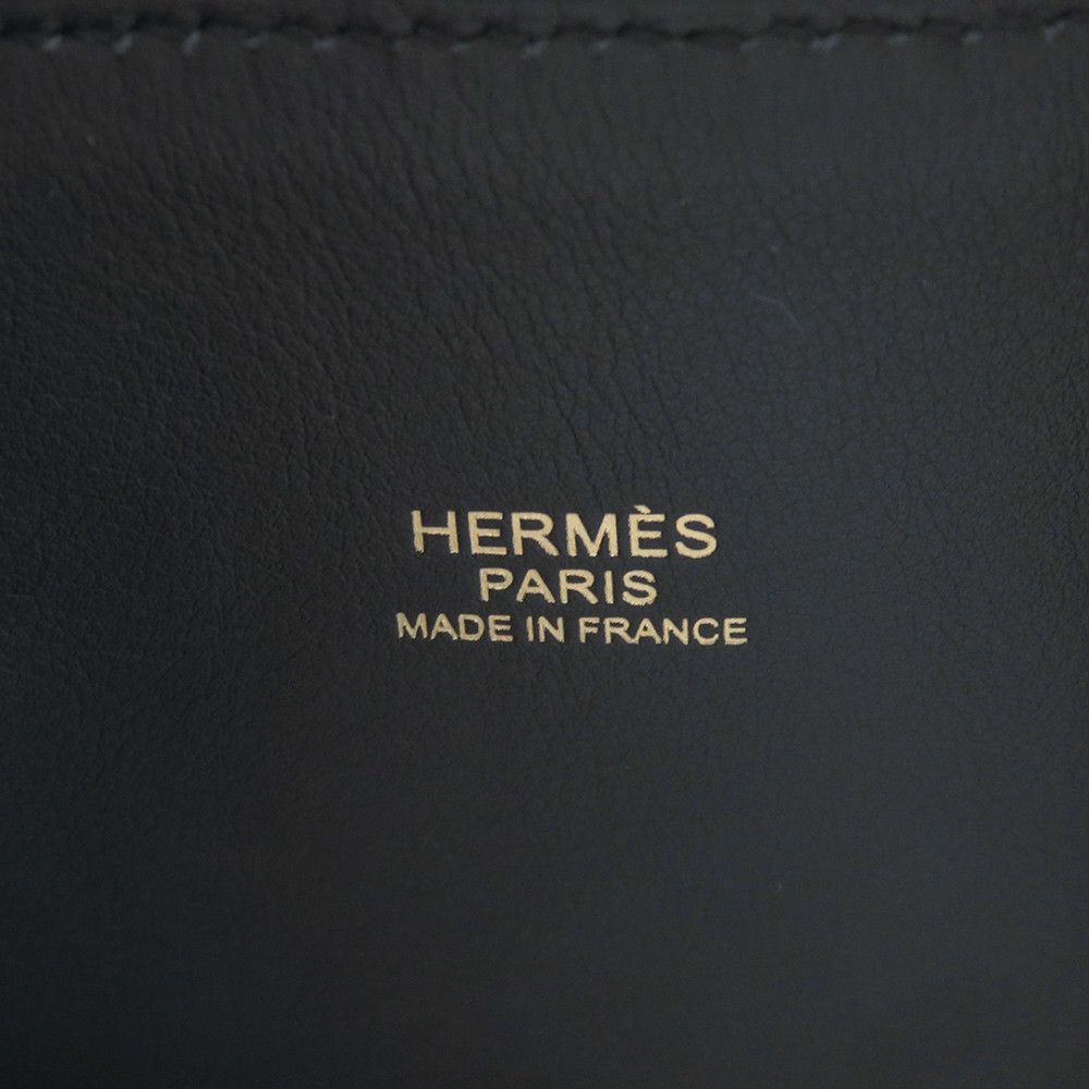 エルメス ハンドバッグ ボリード31 ブラック/ゴールド金具 トリヨンクレマンス D刻印 HERMES Bolide 2wayショルダー 黒