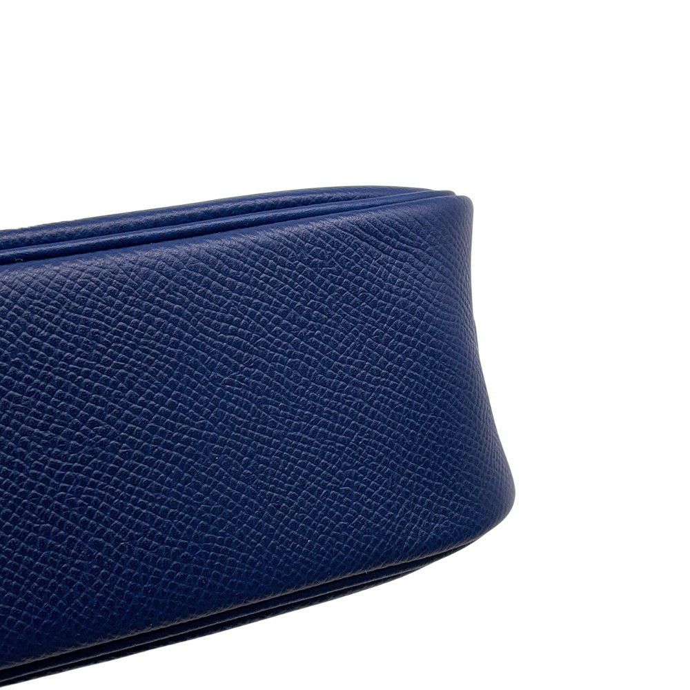 エルメス ハンドバッグ プリュム エラン28 ネイビー/シルバー金具 エプソン □N刻印