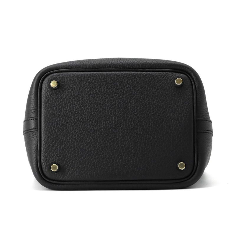 エルメス ハンドバッグ ピコタンロックPM ブラック/ゴールド金具 トリヨンクレマンス K刻印 黒