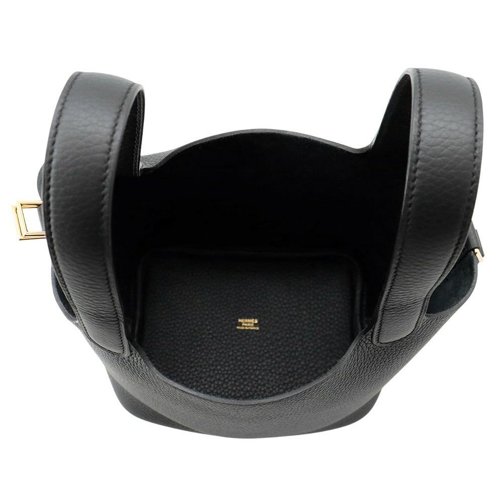エルメス ハンドバッグ ピコタンロックPM ブラック/ゴールド金具 トリヨンクレマンス K刻印 黒