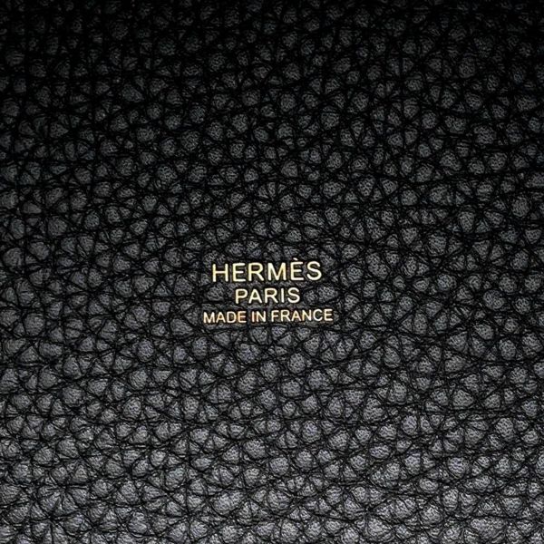 エルメス ハンドバッグ ピコタンロックPM ブラック/ゴールド金具 トリヨンクレマンス K刻印 黒