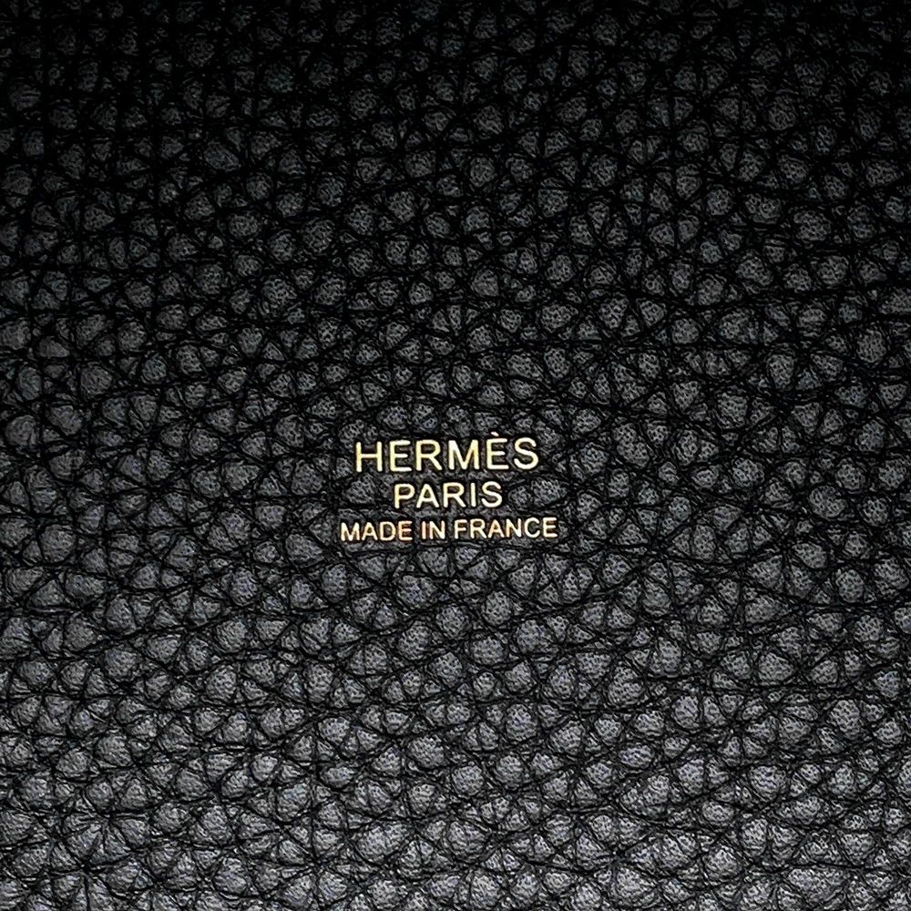 エルメス ハンドバッグ ピコタンロックPM ブラック/ゴールド金具 トリヨンクレマンス K刻印 黒