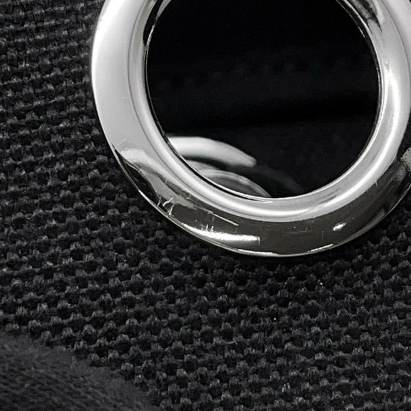 エルメス ショルダーバッグ エールバッグジップ ミニ ブラック/シルバー金具 トワルアッシュヴァイキング/ヴァッシュハンター W刻印 黒