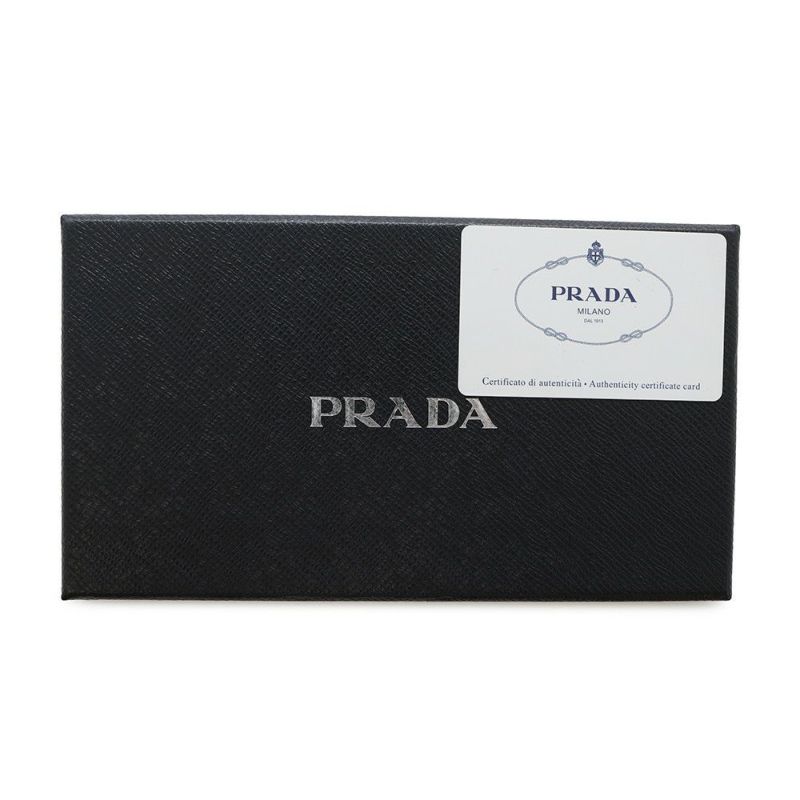 プラダ 長財布 サフィアーノトライアングルウォレット ロゴ 2M0836 PRADA 財布 メンズ ネイビー