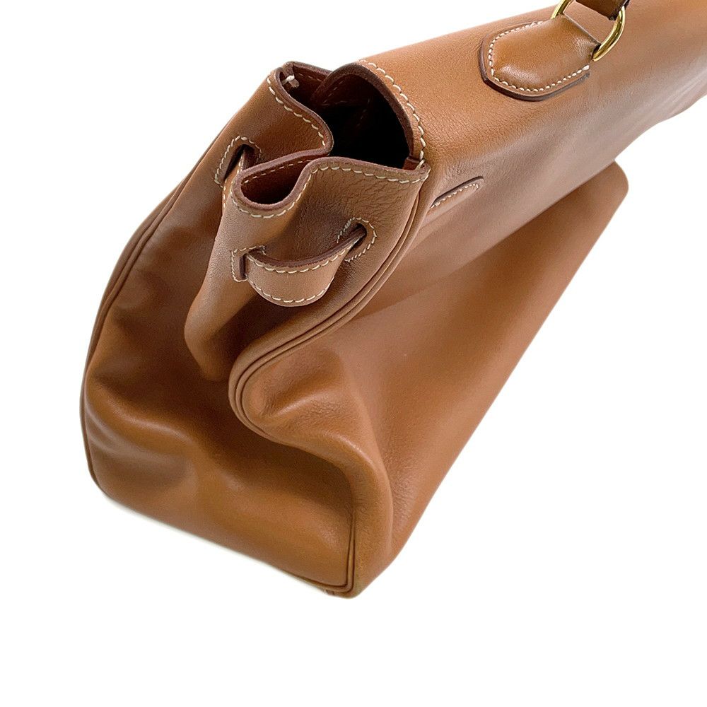 エルメス ハンドバッグ ケリー35 内縫い ゴールド/ゴールド金具 スイフト A刻印 2wayショルダー