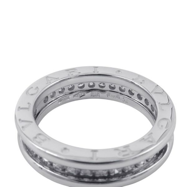 ブルガリ リング ビー・ゼロワン B-zero1 1バンド ダイヤモンド K18WGホワイトゴールド サイズ50 BVLGARI 指輪