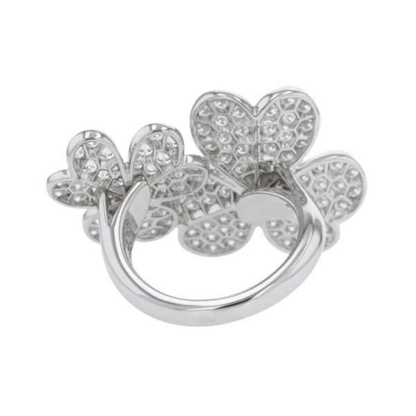 ヴァンクリーフ&アーペル リング フリヴォル アントレ レ ドア リング ダイヤモンド 112P 2.1ct K18WG サイズ50 VCARB67500