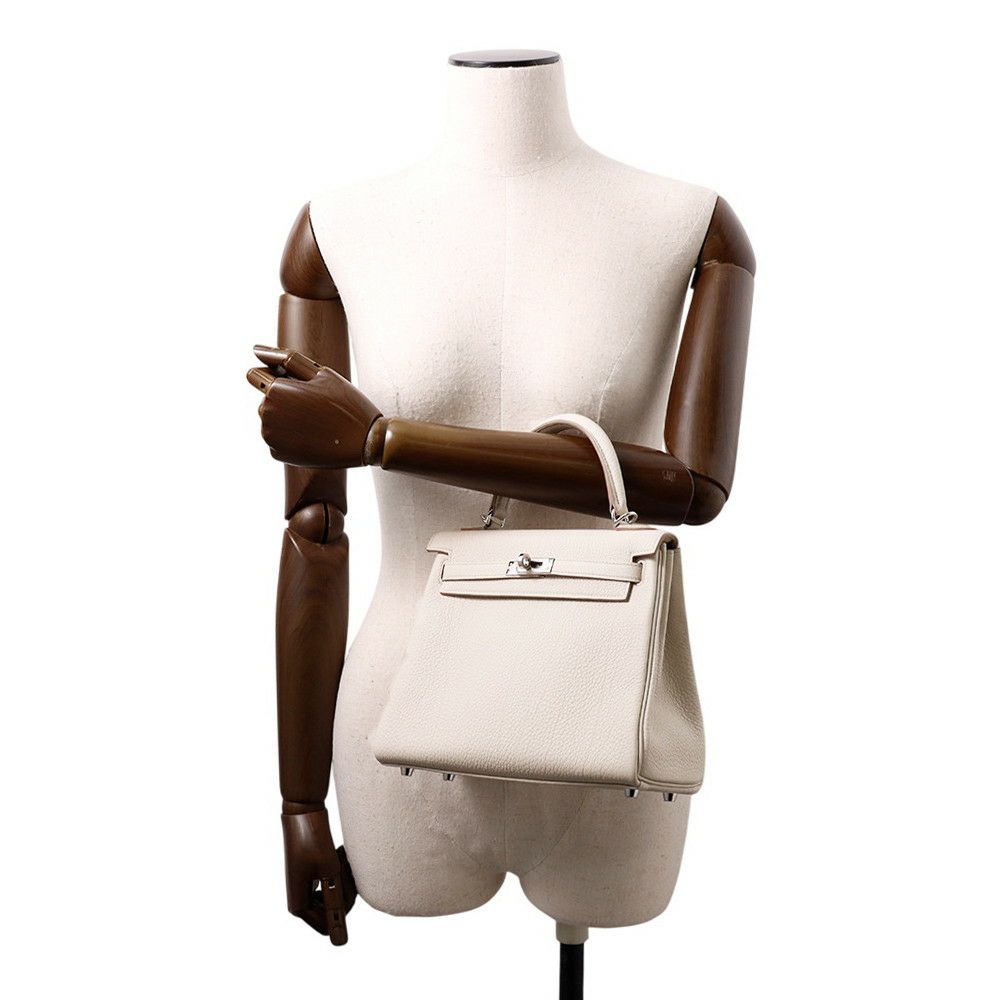 エルメス ハンドバッグ ケリー25 内縫い ベトン/シルバー金具 トゴ K刻印 2wayショルダー