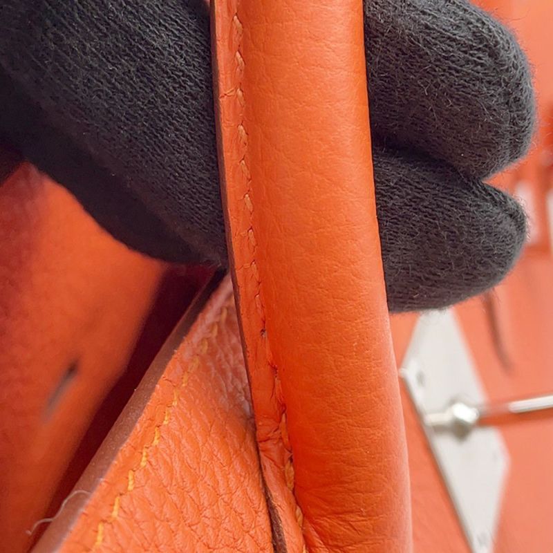 エルメス バーキン30 フー/シルバー金具 トゴ A刻印 HERMES Birkin ハンドバッグ