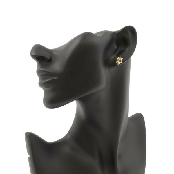 カルティエ ピアス パンテール ドゥ カルティエ イヤリング ツァボライトガーネット オニキス K18YGイエローゴールド B8301509 Cartier