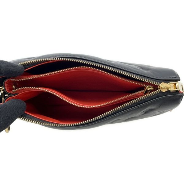 ルイヴィトン ショルダーバッグ モノグラム/ラムレザー クッサンPM M57790 LOUIS VUITTON 3wayクラッチ ブラック 黒