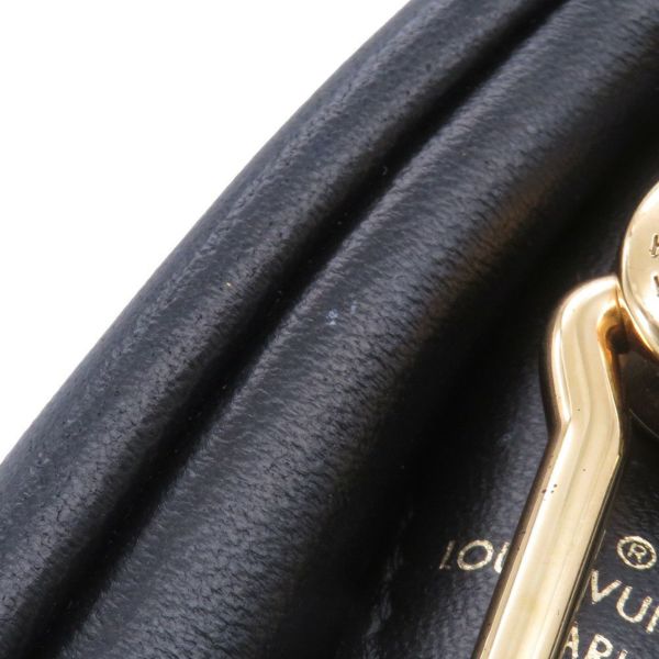 ルイヴィトン ショルダーバッグ モノグラム/ラムレザー クッサンPM M57790 LOUIS VUITTON 3wayクラッチ ブラック 黒