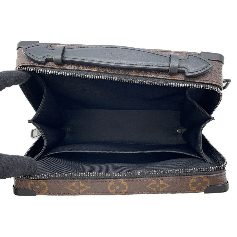 ルイヴィトン ショルダーバッグ モノグラム・マカサー ハンドル・ソフトトランク M45935 ヴィトン バッグ 黒 ブラック