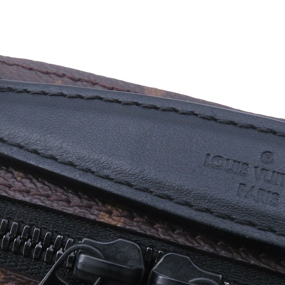 ルイヴィトン ショルダーバッグ モノグラム・マカサー ハンドル・ソフトトランク M45935 ヴィトン バッグ 黒 ブラック