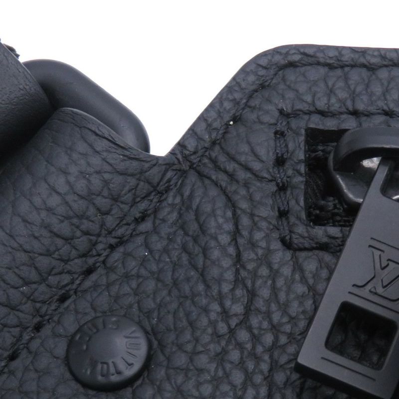 ルイヴィトン ボディバッグ グレインレザー テイクオフ・スリング M57081 ヴィトン ブラック 黒