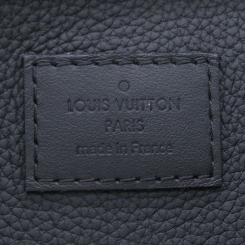 ルイヴィトン ボディバッグ グレインレザー テイクオフ・スリング M57081 ヴィトン ブラック 黒