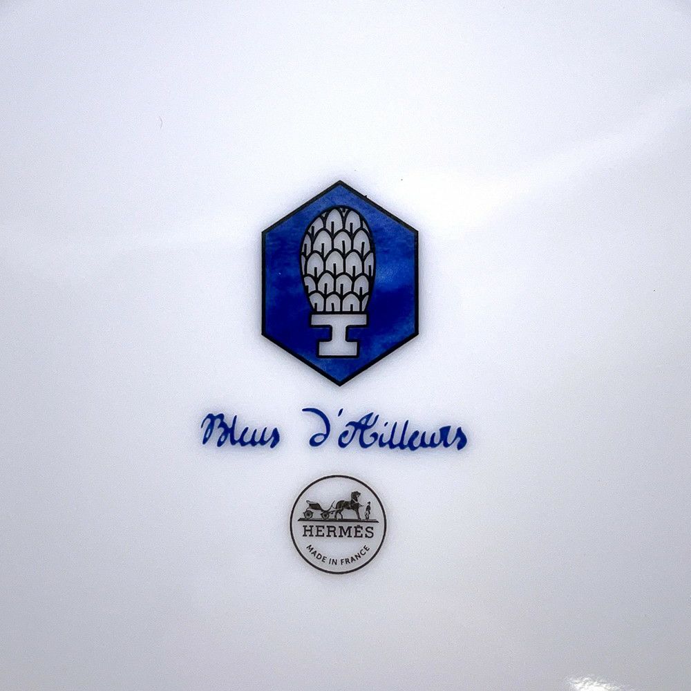 エルメス デザートプレート ブルー ダイユール HERMES ポーセリン 食器