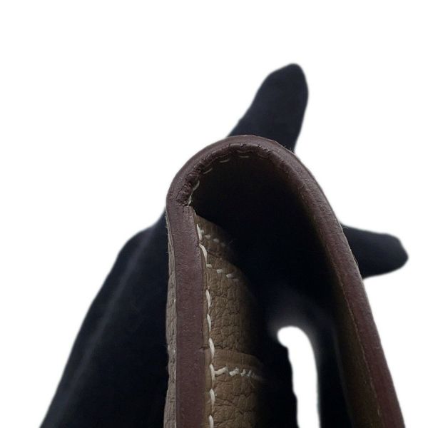 エルメス 長財布 ドゴンロング エトゥープ/シルバー金具 トゴ X刻印 HERMES 財布