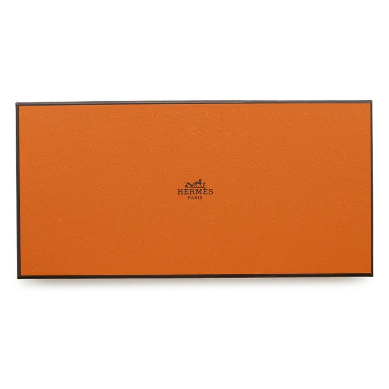 エルメス 長財布 ドゴンロング エトゥープ/シルバー金具 トゴ X刻印 HERMES 財布