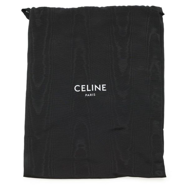 セリーヌ ショルダーバッグ トリオンフ ブザス ミディアム クロコ型押しレザー 114453 CELINE 黒