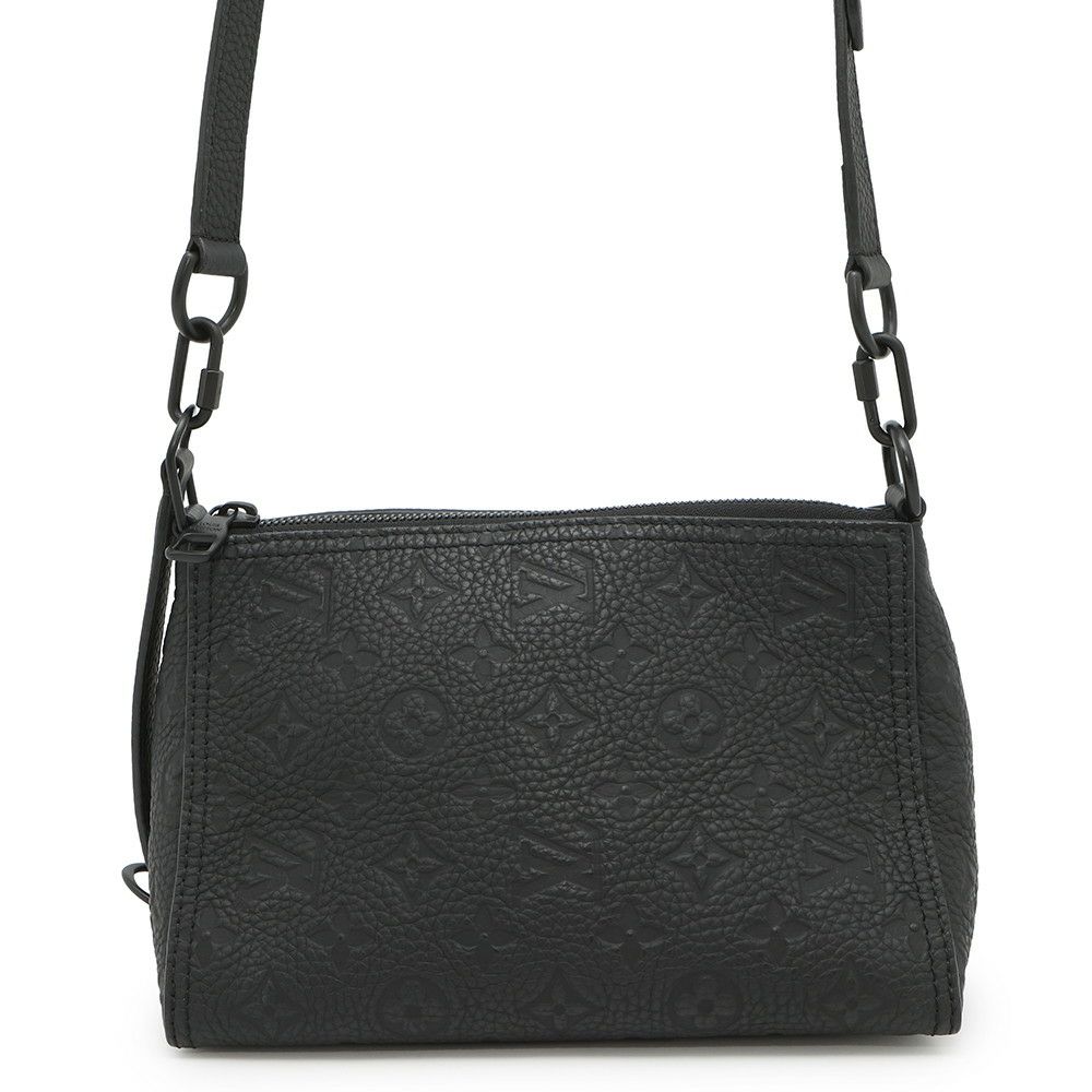 ルイヴィトン ショルダーバッグ モノグラム・トリヨン トリアングル メッセンジャーバッグ M55878 2020春夏コレクション ブラック 黒